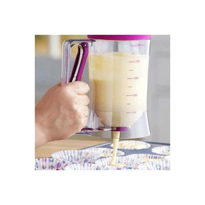 Cake Batter Measuring Dispenser Pink 16x11x18.5centimeter