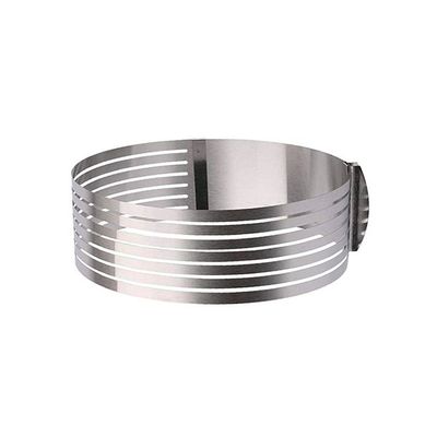 Adjustable Layer Cake Ring Mould Silver 25-30centimeter