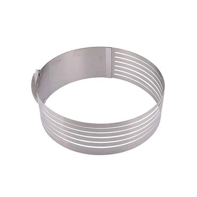 Adjustable Layer Cake Ring Mould Silver 25-30centimeter
