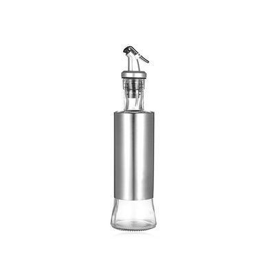 Olive Oil Dispenser Glass Silver 26 x 7 x 7cm