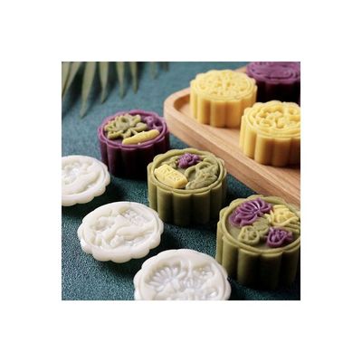 Eco-Friendly ABS Mooncake Mould With Accessories White 14.0x5.0x5.0cm