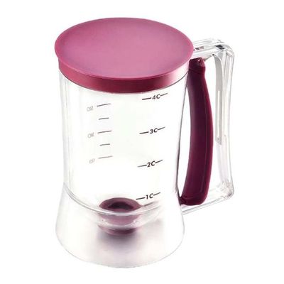 Pancakes Batter Milk Measuring Dispenser Clear/Purple