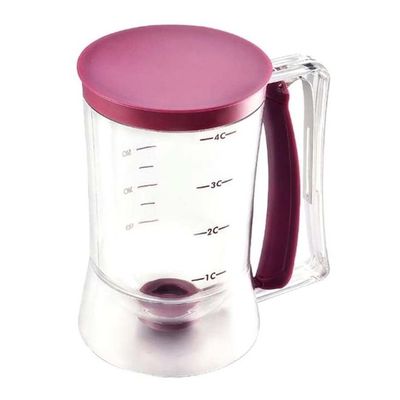 Pancakes Batter Milk Measuring Dispenser Clear/Purple Pancakes Batter Milk Measuring Dispenser Clear/Purple