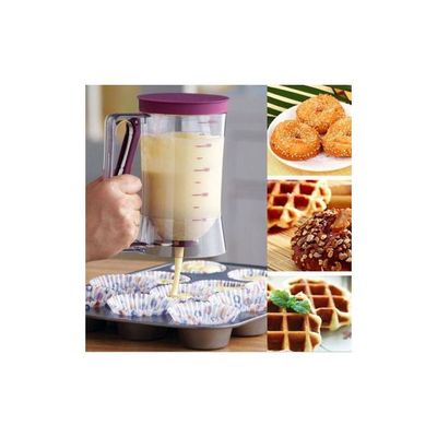 Plastic Pancake Cupcake Batter Dispenser Tool Clear 7.3x4.3inch