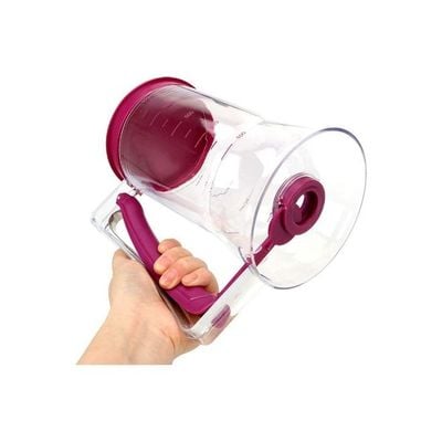 Manual Cake Batter Dispenser Clear/Purple