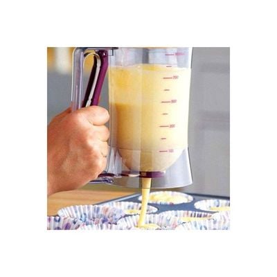 Manual Cake Batter Dispenser Clear/Purple