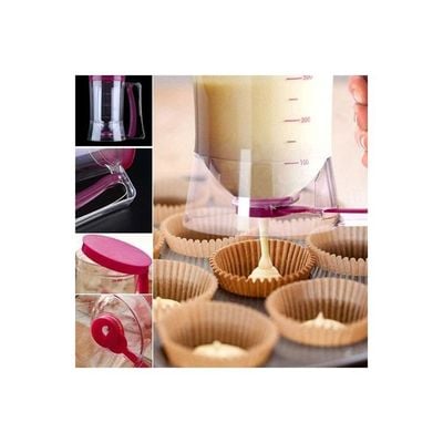 Manual Cake Batter Dispenser Clear/Purple