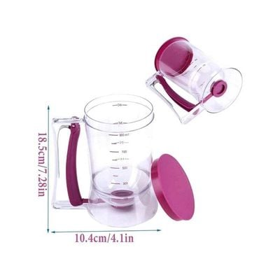 Manual Cake Batter Dispenser Clear/Purple