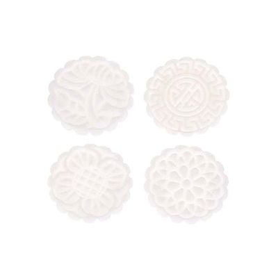 5-Piece Fondant Decorating Punch White 4x4x0.2centimeter