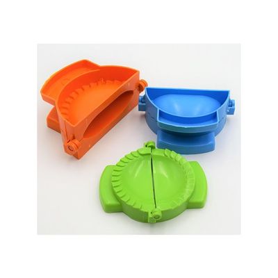 3-Piece Dumpling Mould Maker Orange/Blue/Green 14centimeter