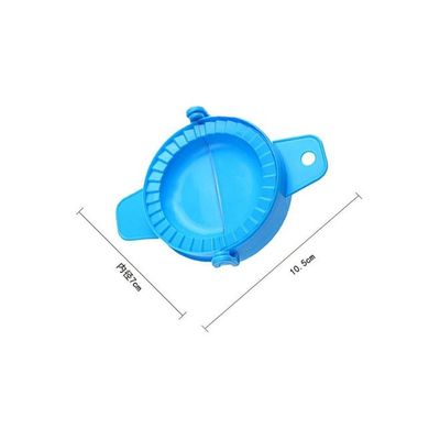 Plastic Dumpling Maker Mould Blue 10.5x7centimeter