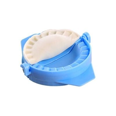 Plastic Dumpling Maker Mould Blue 10.5x7centimeter