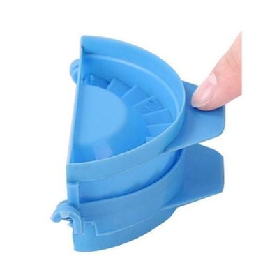 Plastic Dumpling Maker Mould Blue 11x8x2cm