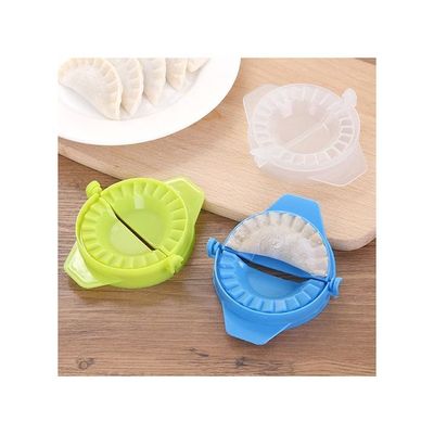 Plastic Dumpling Maker Mould Blue 11x8x2cm