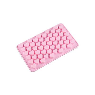 Heart Shape Silicone Moulds Pink 55g