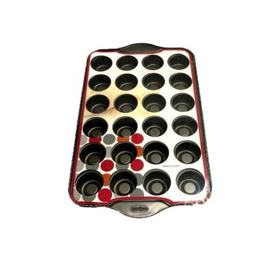 24-Cavity Cake Mould Black