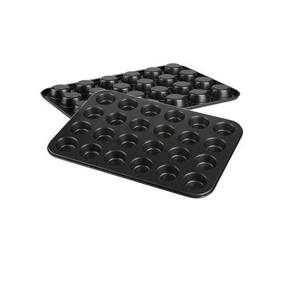 24 Grid Mini Cup Cake Mould Black 36X24centimeter