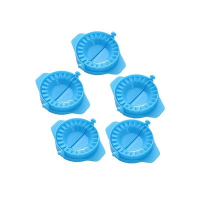 5-Piece Dumpling Jiaozi Maker Mould Blue 90centimeter