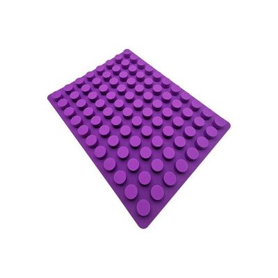 88 Hole Cylinder Silicone Mold Baking Tray for Decorating Cake Purple 38.5 x 29cm