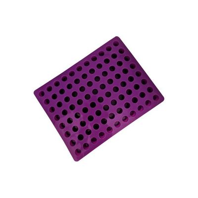 88 Hole Cylinder Silicone Mold Baking Tray for Decorating Cake Purple 38.5 x 29cm