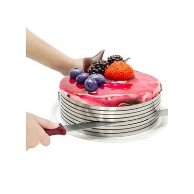 Retractable Circle Baking Cake Ring Silver