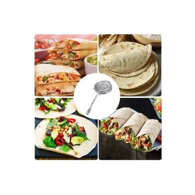 Aluminum Alloy Tortilla Press Silver