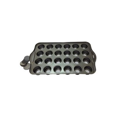 24-Cup Mini-Cheesecake Pan Grey Standard 24-Cup Mini-Cheesecake Pan Grey Standard