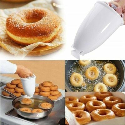 Plastic Dedicated Donut Maker Mold Tool White 18*10*10cm