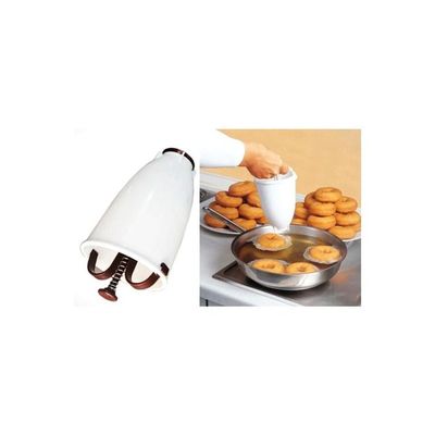 Plastic Donut Maker White/Brown/Silver 6centimeter