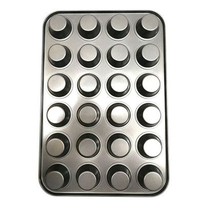 24 Grid Mini Cup Cake Mould Multicolour 38X26centimeter