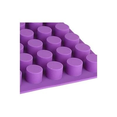 88-Cavities Mini Round Silicone Mold For Chocolate Truffle Purple 11.22x17.76inch