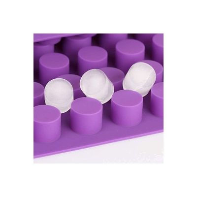 88-Cavities Mini Round Silicone Mold For Chocolate Truffle Purple 11.22x17.76inch