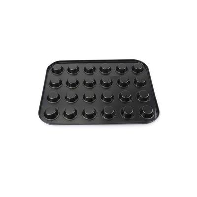 24 Grid Mini Cup Cake Mould Black 36X24centimeter