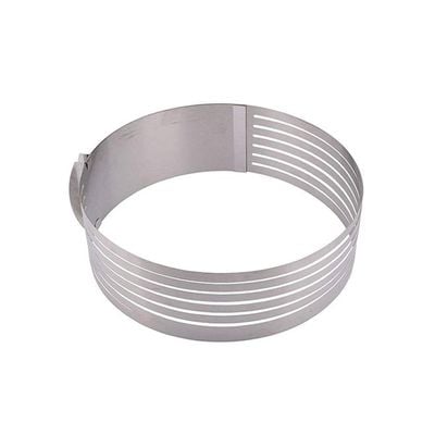 Adjustable Layer Cake Ring Mould Silver 12inch