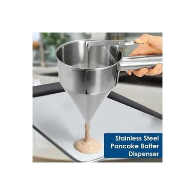 Stainless Steel Hopper With Stand Silver