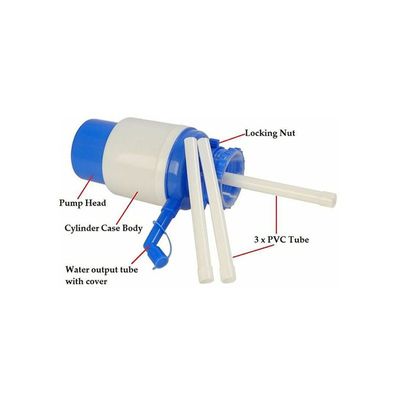 Drinking Water Manual Pump Blue/White 16.5x7.1cm