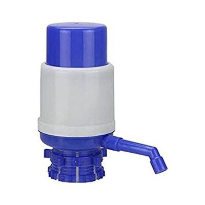 Bottled Drinking Water Hand Press Manual Pump Dispenser Jug Home Office Blue