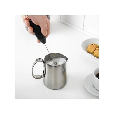 Handheld Coffee And Milk Blender Black