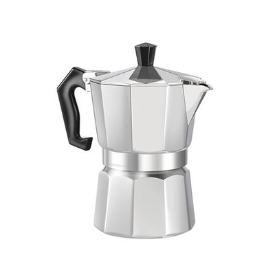 Continental Moka Percolator Pot Silver 8x8x15.5centimeter