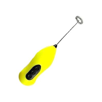 Milk And Coffee Frother Yellow/Silver