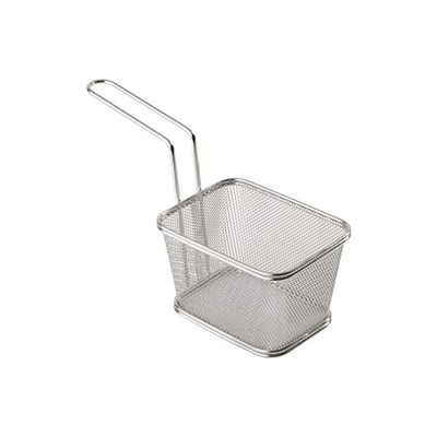 Stainless Steel Fry Baskets Silver 13.5 X 10.5centimeter
