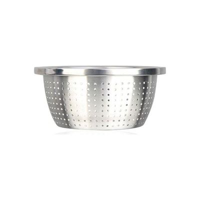 Thicken Colander Strainer Basin Silver 255g