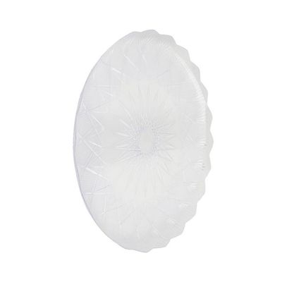 5-Piece Round Crystal Plate Clear 30centimeter