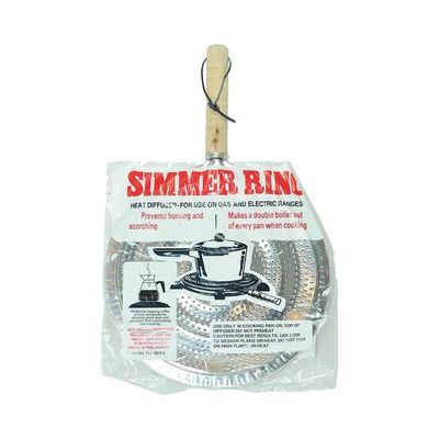 Aluminium Simmer Ring Grill Pan Protector Heat Diffuser Silver