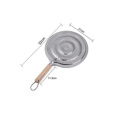 Aluminium Simmer Ring Heat Diffuser Silver/Beige 32x21centimeter