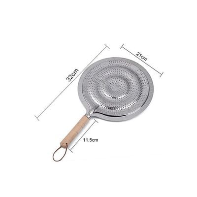 Aluminium Simmer Ring Heat Diffuser Silver/Beige 32x21centimeter