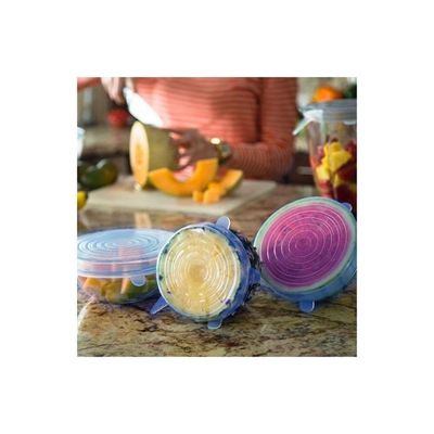 6-Piece Silicone Stretch Lids Multicolour