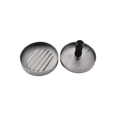 Non Stick Burger Press Patty Maker Grey/Black 11x9.5x9.5centimeter