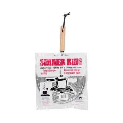 Aluminium Simmer Ring Heat Diffuser Silver/Beige 32x21centimeter