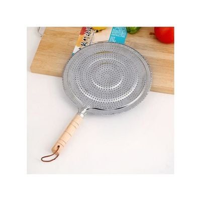 Aluminium Simmer Ring Heat Diffuser Silver/Beige 32x21centimeter